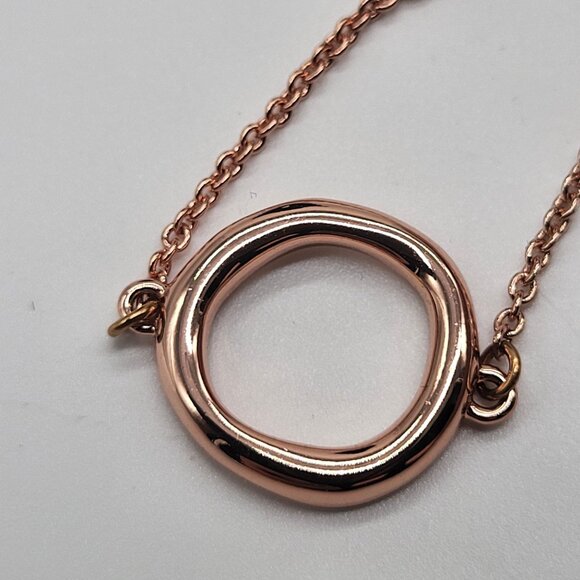 Adore by Swarovski Crystal Signature Organic Circle Bracelet Rose Gold Plated - Picture 6 of 10